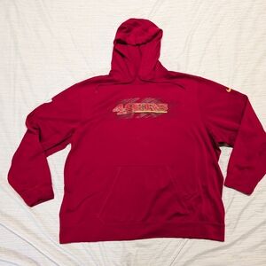 San Francisco 49ers Nike Team Hoodie, Red, Size 3XL